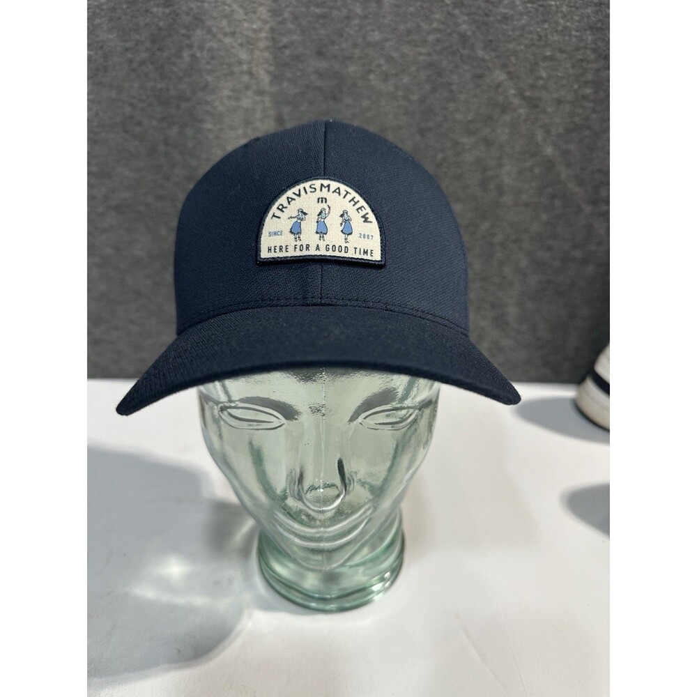 Travis Mathew Hat Cap Snap Back  Lua Life Adjustable Hat - Navy